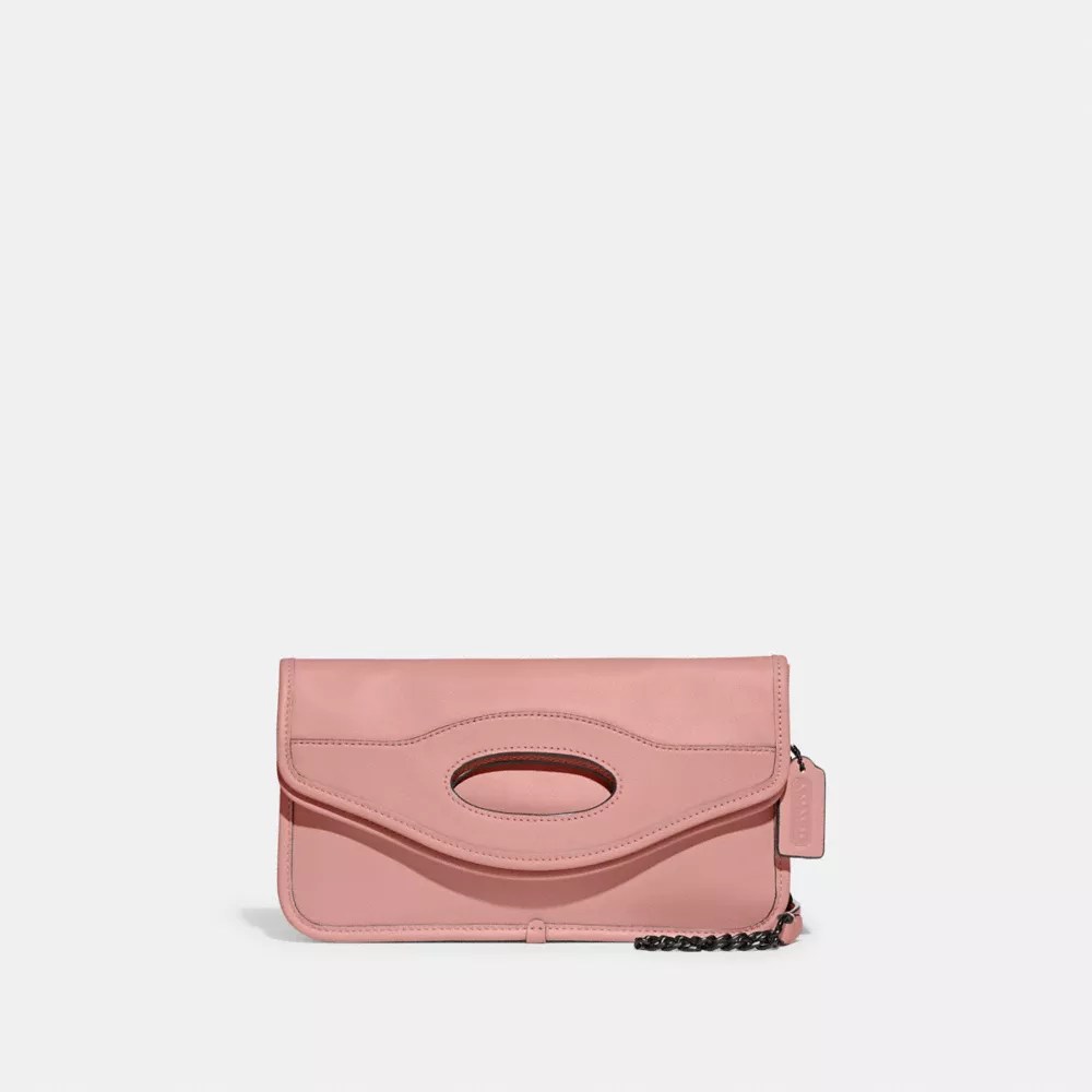 Coach Outlet Foldover Cut Out Clutch Crossbody In Pink ModeSens