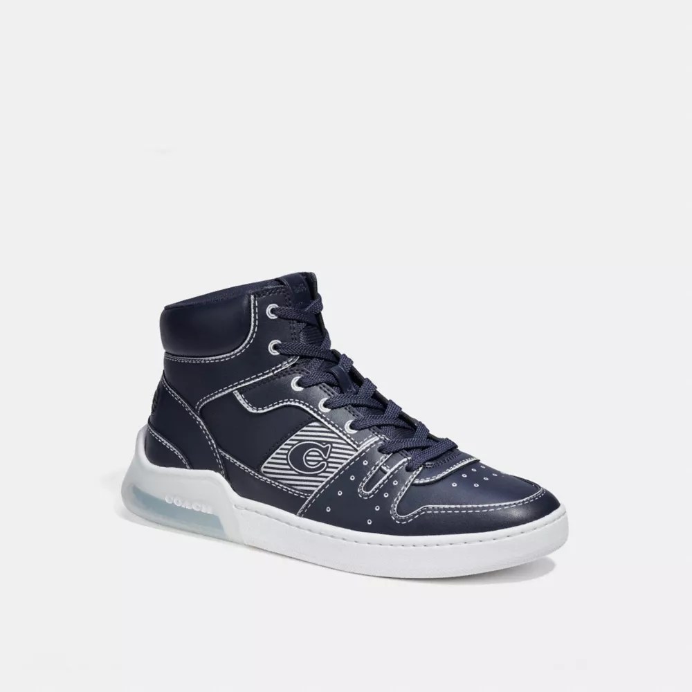 COACH® Citysole High Top Sneaker With Trompe L'oeil