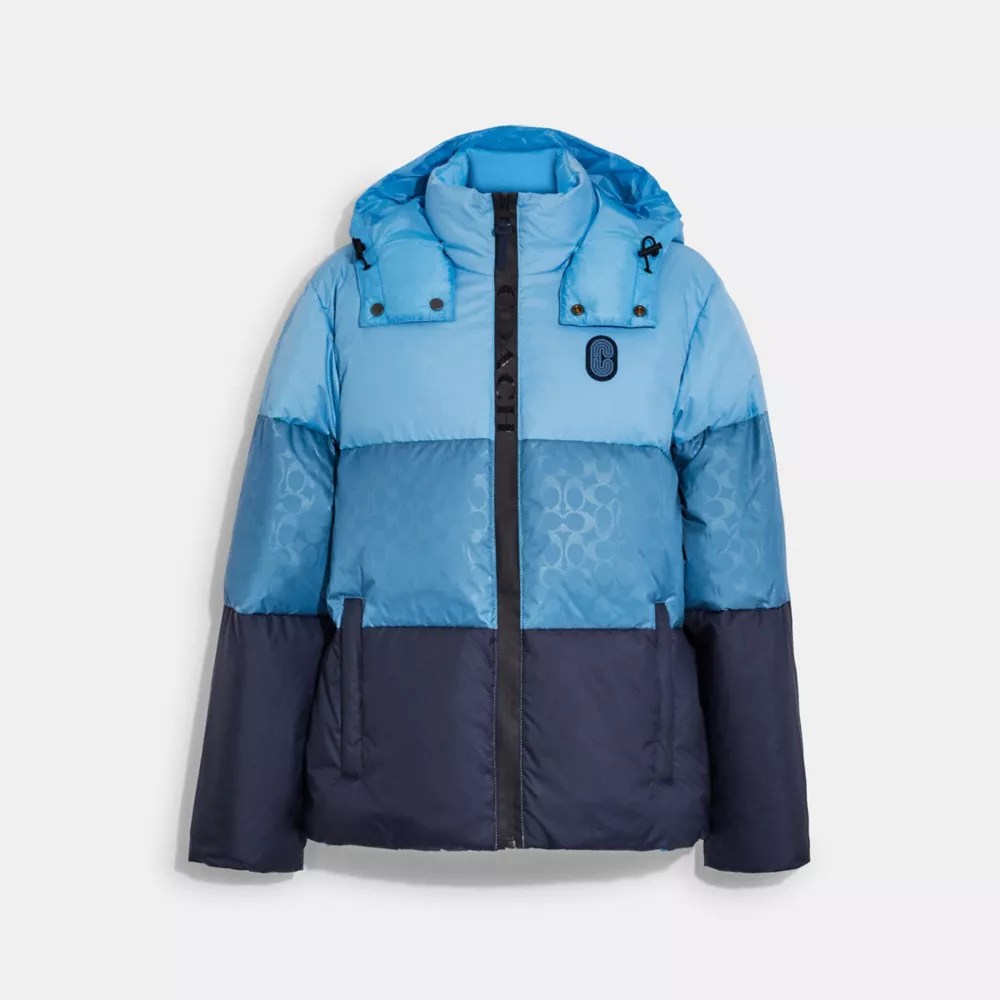 COACH® Colorblock Down Jacket