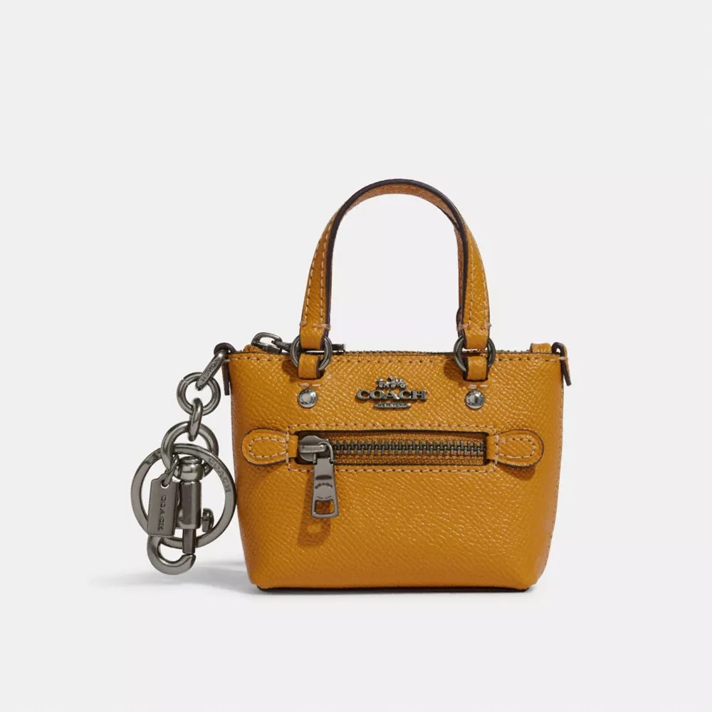 COACH® Mini Gallery Tote Bag Charm