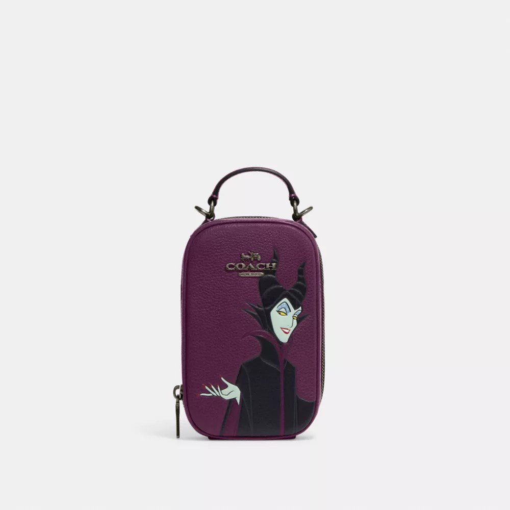 COACH® Disney X Coach Eva Phone Crossbody With Maleficent Motif