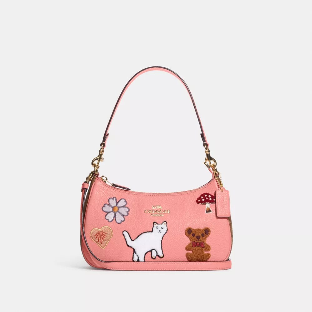 COACH® Teri Shoulder Bag With Creature Patches