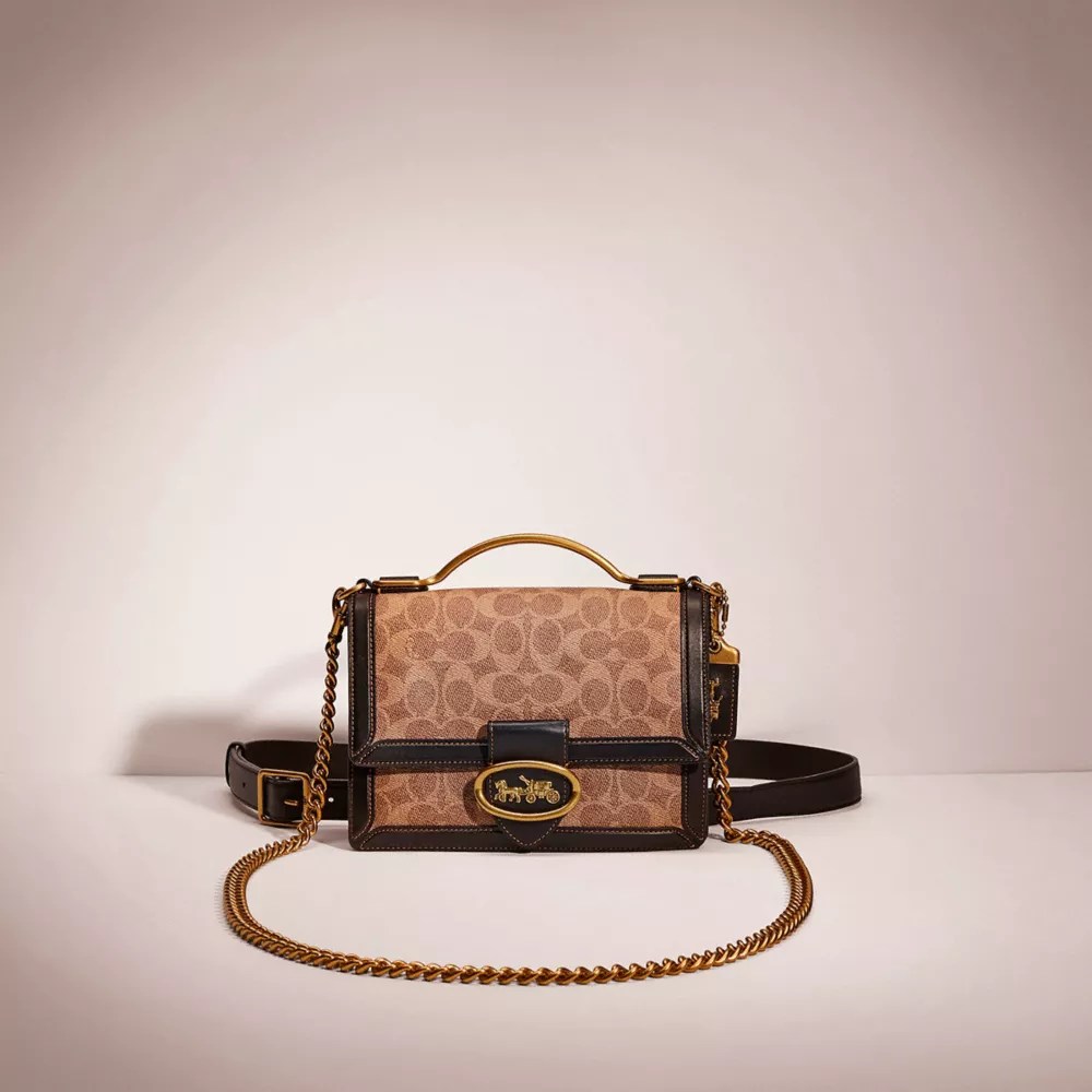 Restored Riley Top Handle 22 In Signature Canvas. COACH®