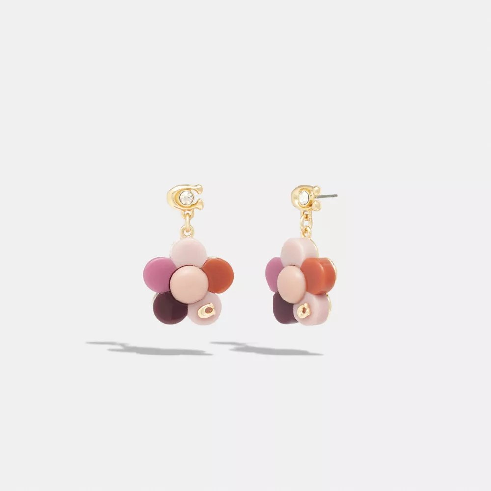 COACH® Flower Drop Earrings
