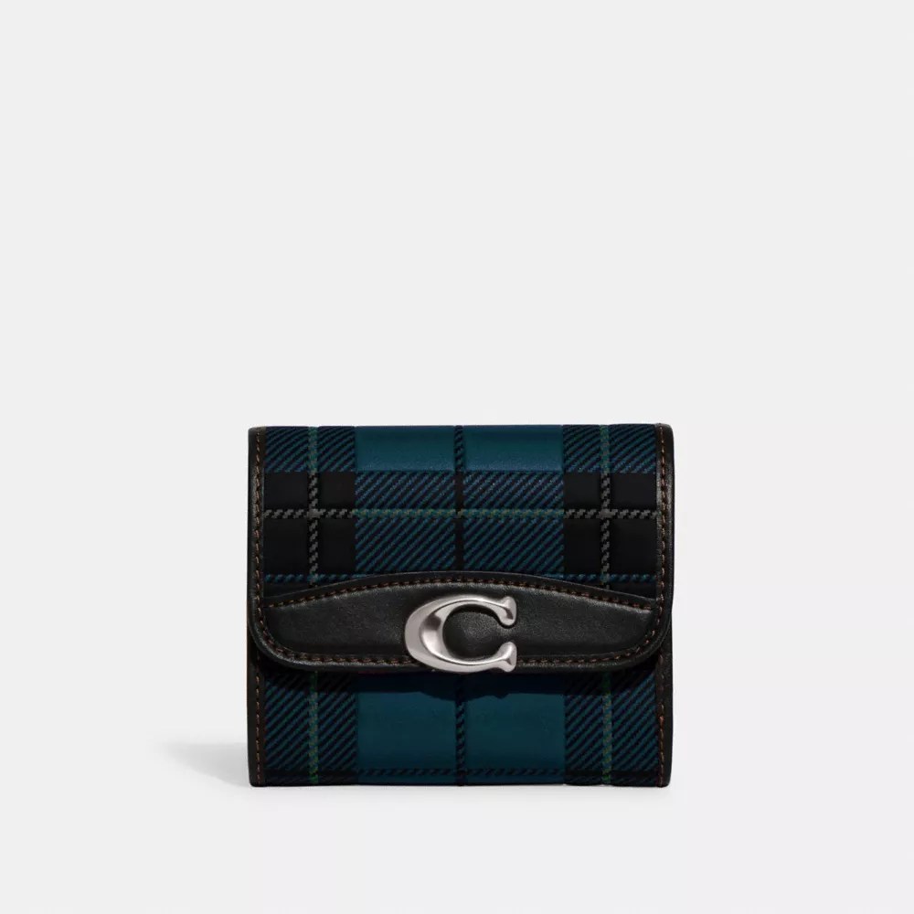 COACH® Bandit Wallet With Plaid Print