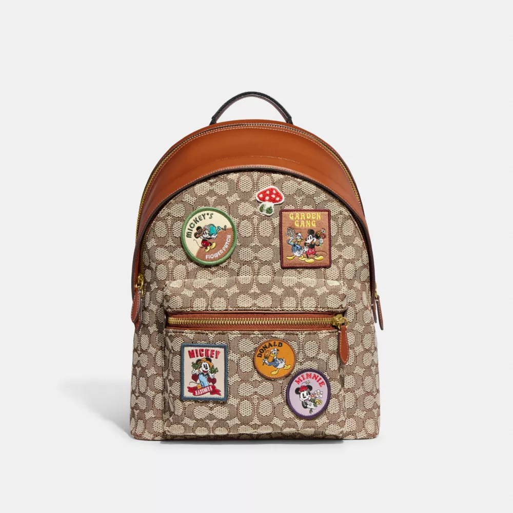Coach Disney X Coach Charter Backpack In Signature Textile Jacquard