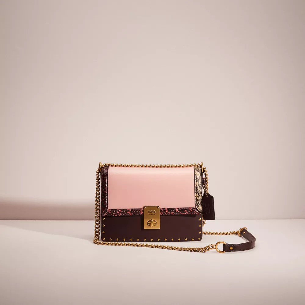 Restored Coach X Jennifer Lopez Hutton Shoulder Bag In Colorblock With