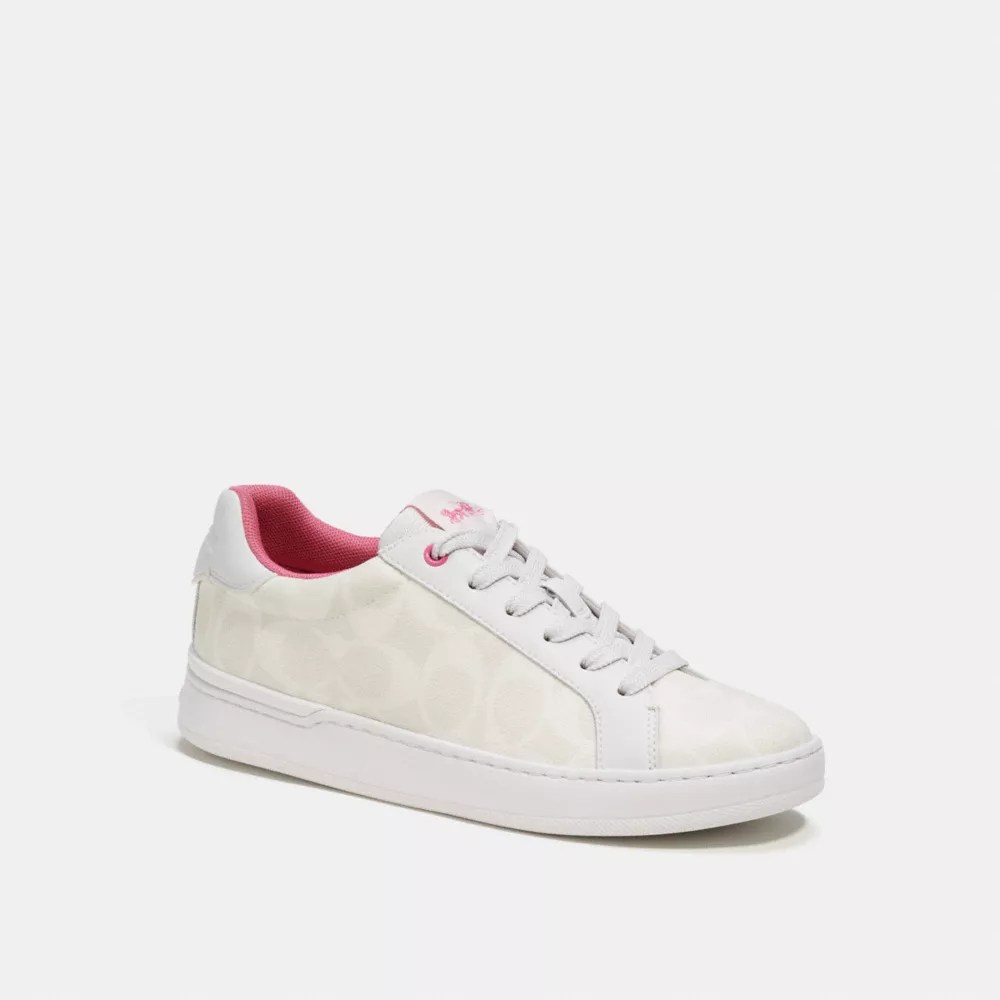 COACH® Clip Low Top Sneaker In Signature Canvas