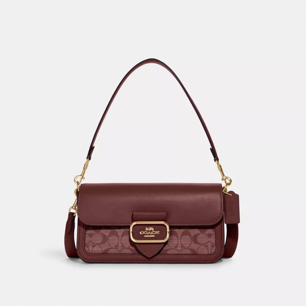 Coach Outlet Shoulder Bag In Signature Chambray In Red ModeSens