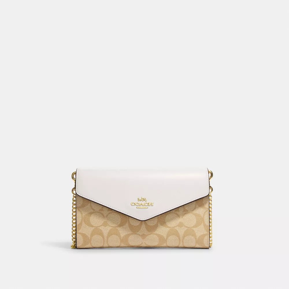 COACH® Envelope Clutch Crossbody In Signature Canvas
