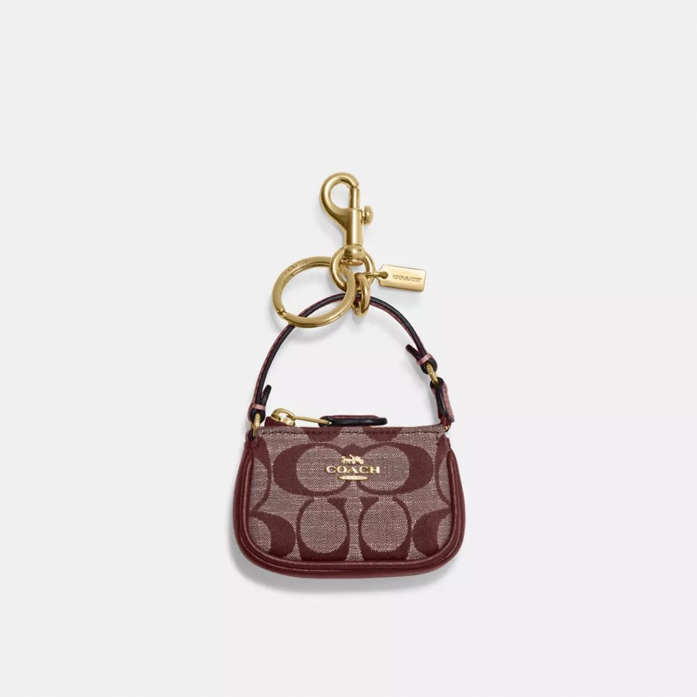 COACH® Mini Nolita Bag Charm In Signature Chambray
