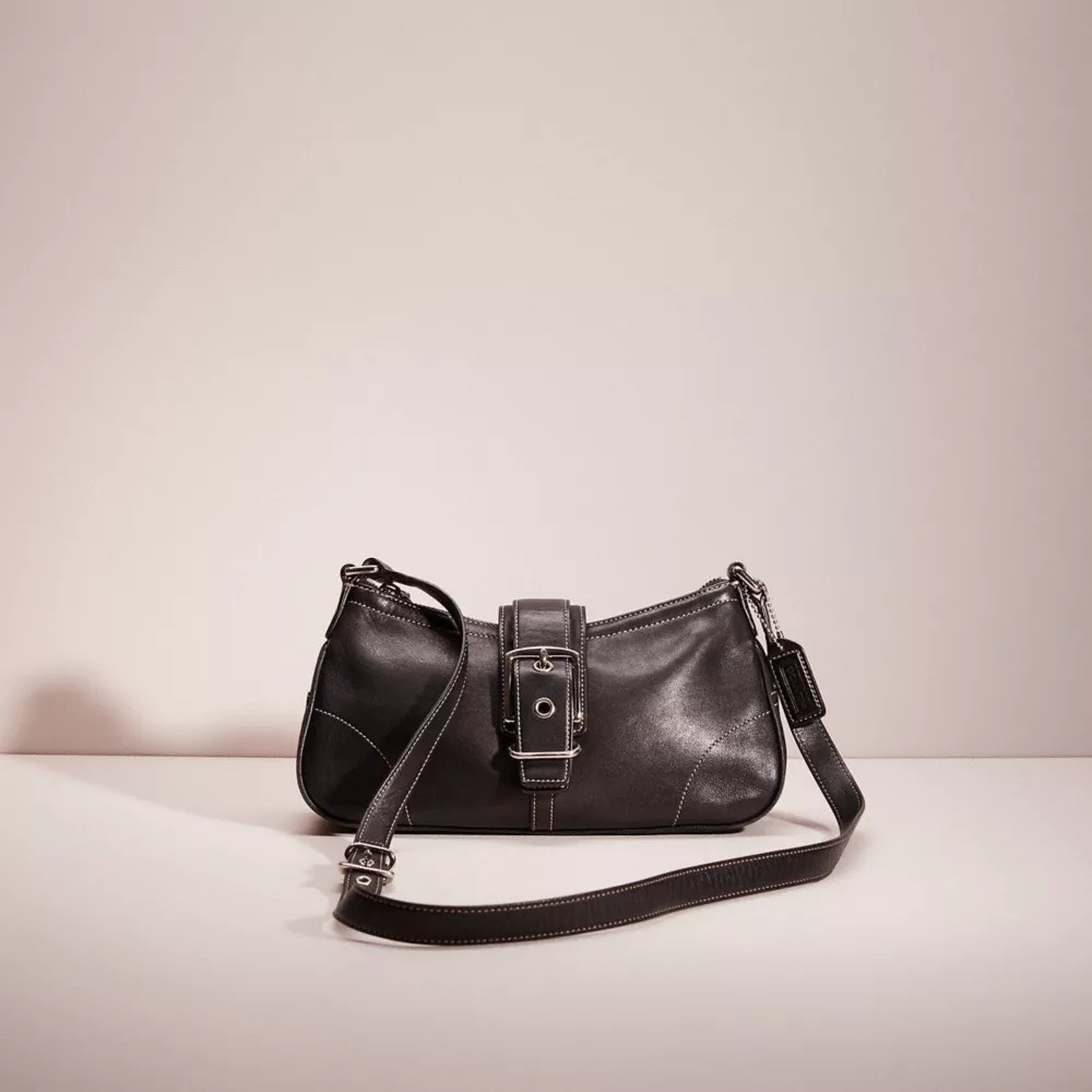 Restored Leather Buckle Hobo Bag COACH®