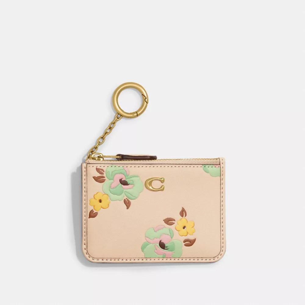 COACH® Mini Skinny Id Case With Floral Print