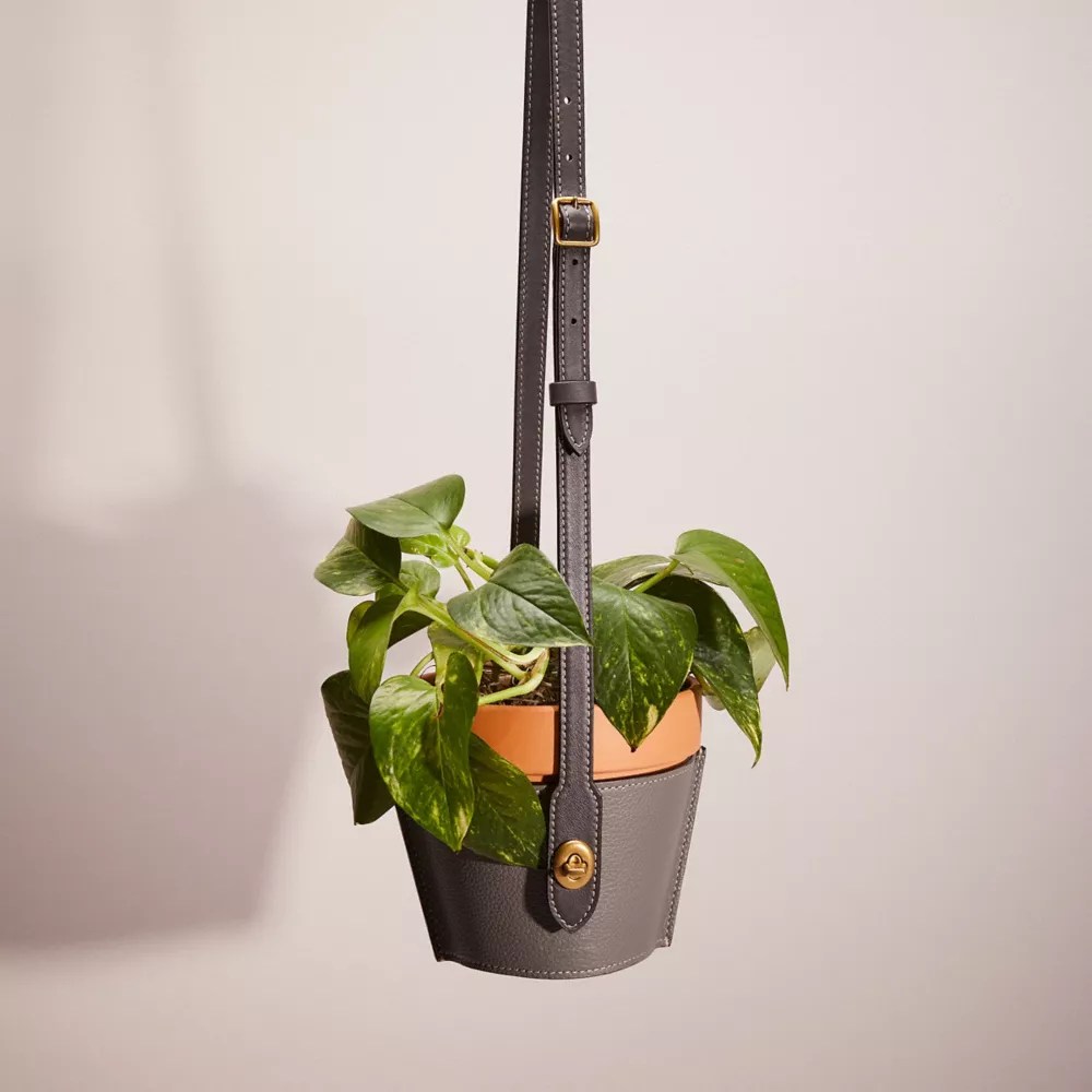 Remade Hanging Plant Pot Holder COACH®