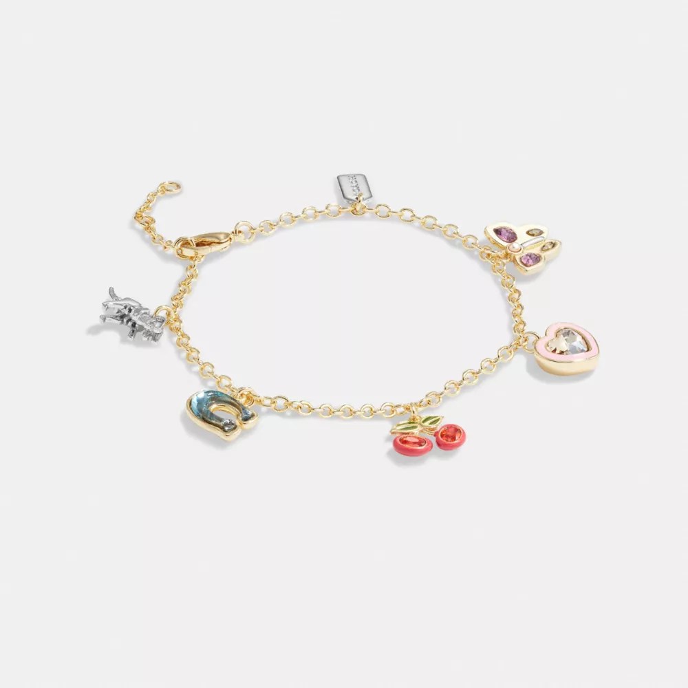 COACH® Cherry Butterfly Charm Bracelet