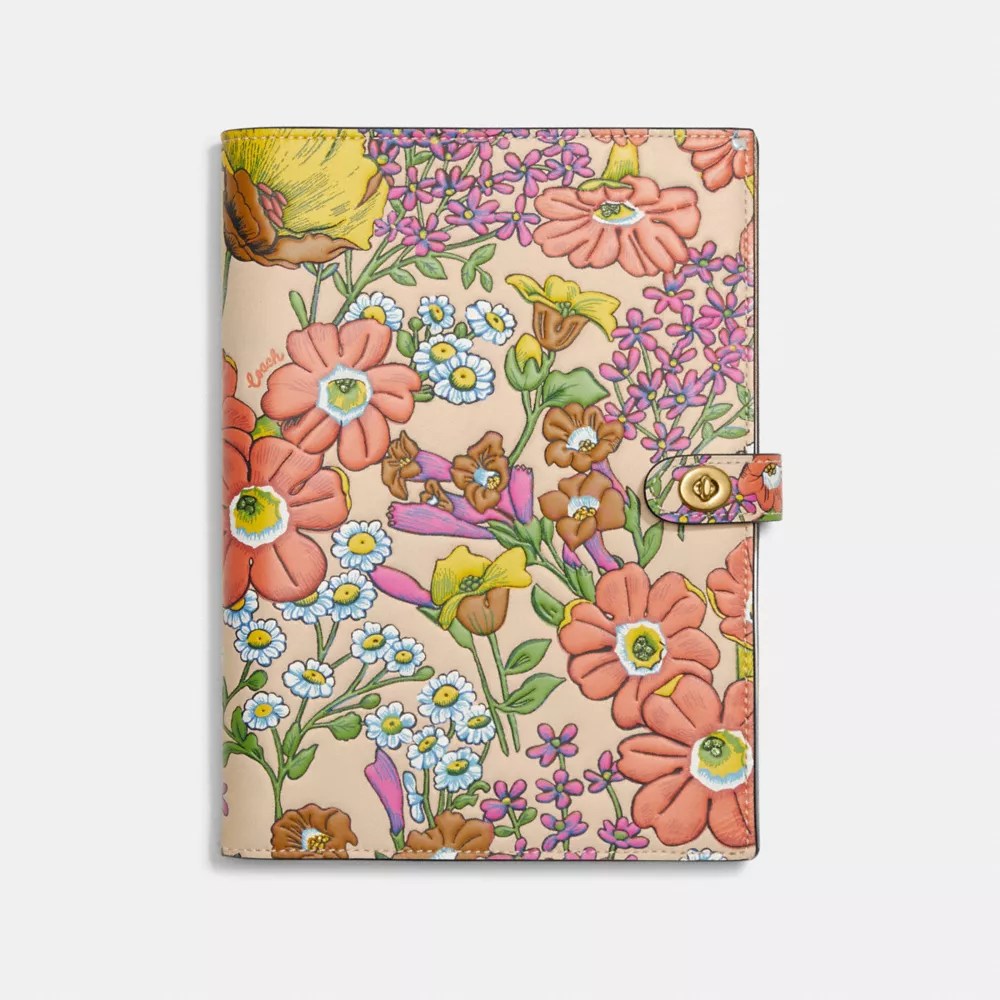 COACH® Notebook With Floral Print