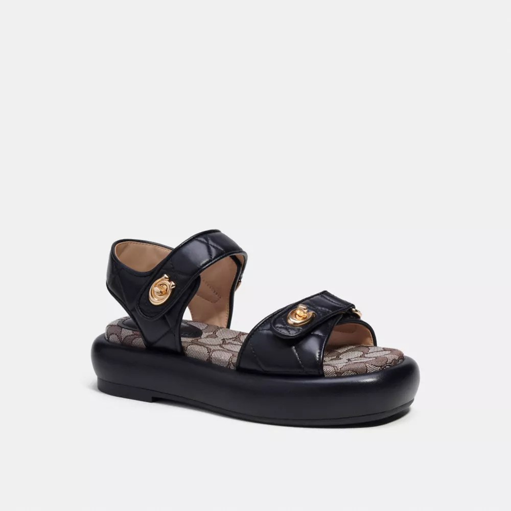 COACH® Peyton Sandal With Signature Jacquard