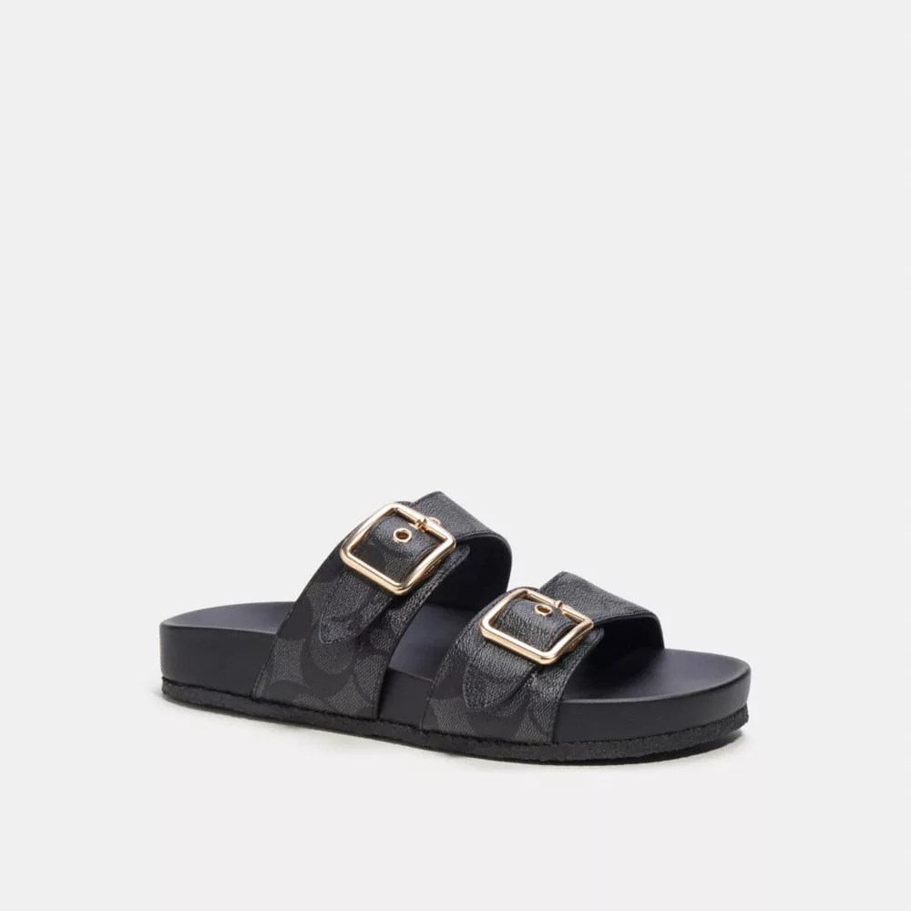 COACH® Allanah Sandal In Signature Canvas