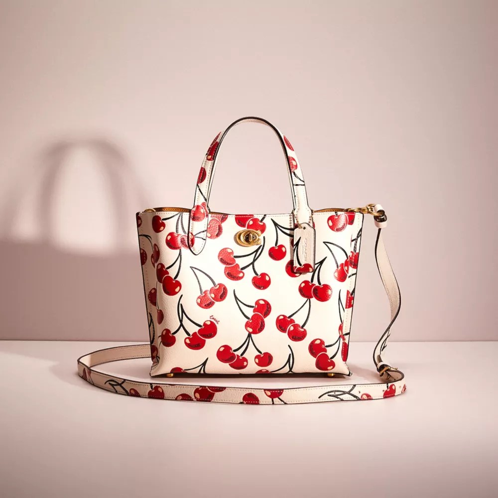 Restored Willow Tote 24 With Cherry Print COACH®