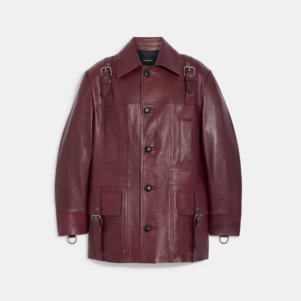 COACH® Leather Jacket