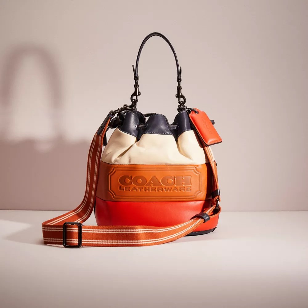 Restored Field Bucket Bag With Colorblock Quilting And Coach Badge COACH®