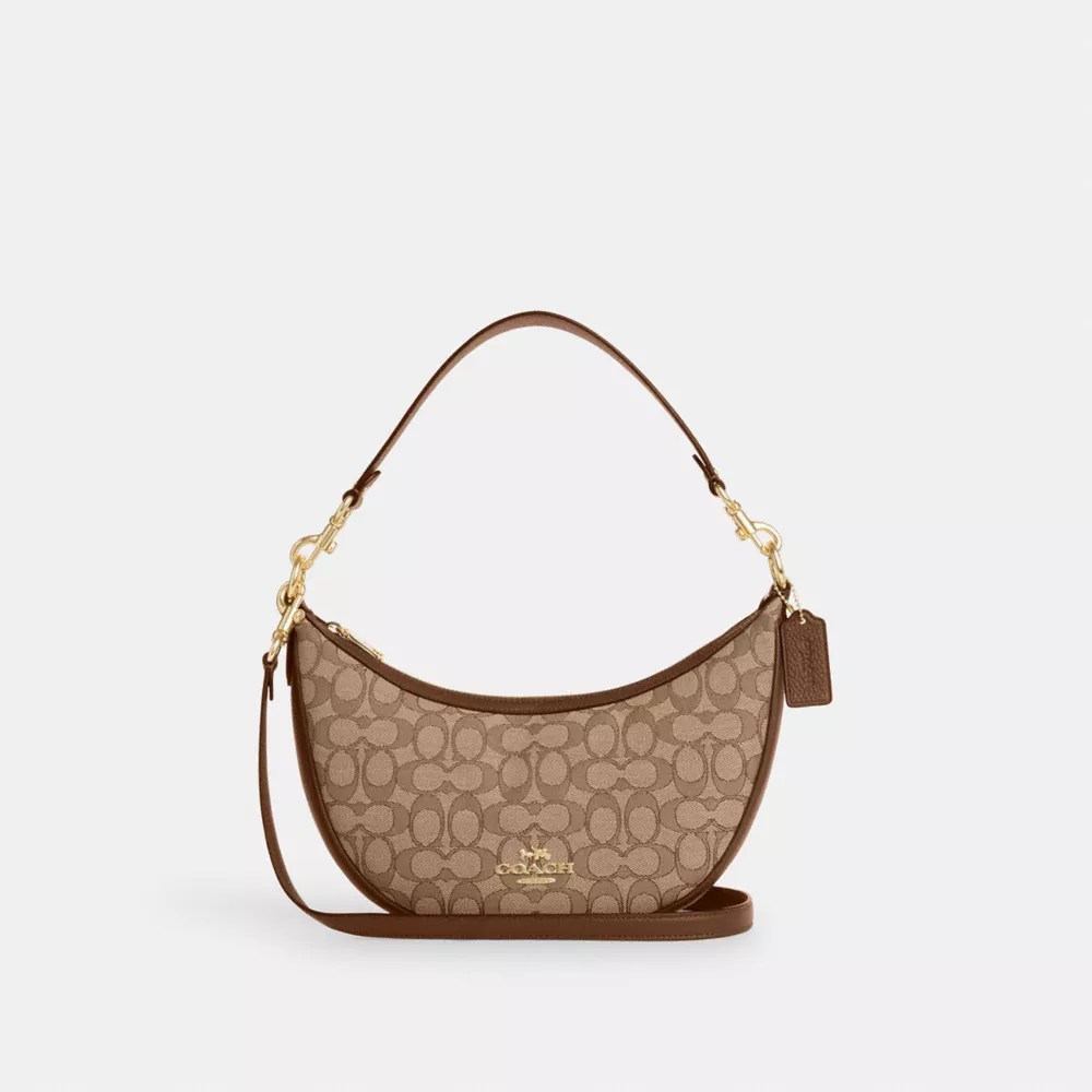 Coach Outlet Aria Shoulder Bag In Signature Jacquard In Multi ModeSens