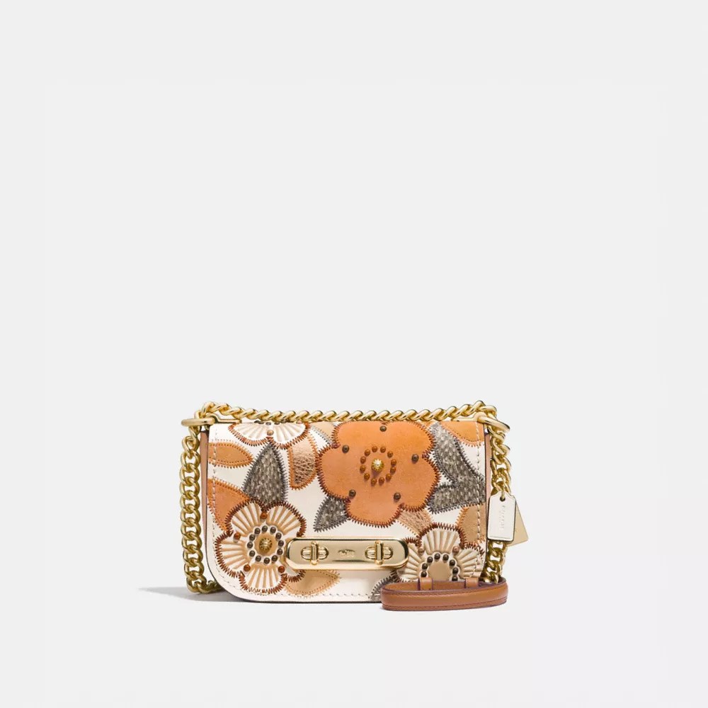 COACH® Outlet Coach Swagger Shoulder Bag 20 With Patchwork Tea Rose