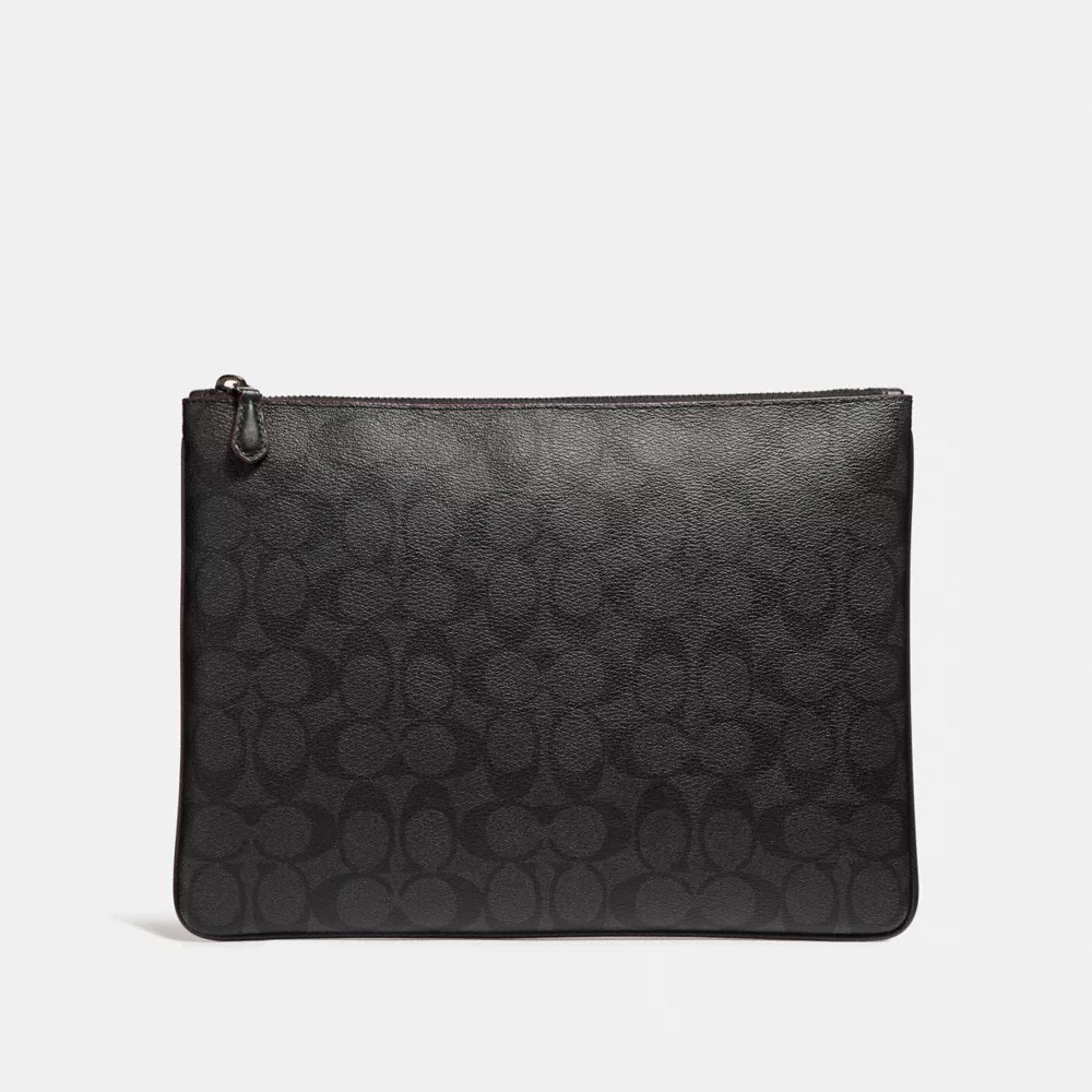 COACH® Outlet Large Pouch In Signature Canvas