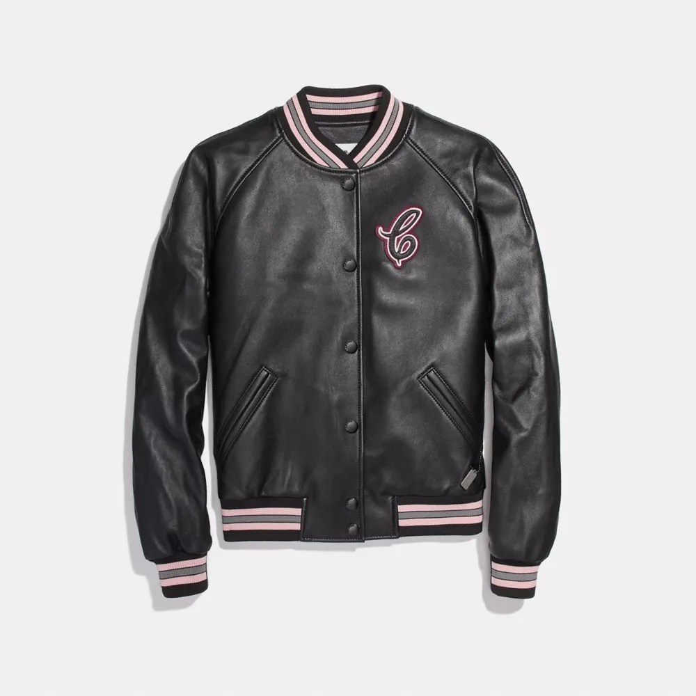 COACH® Outlet Leather Varsity Jacket