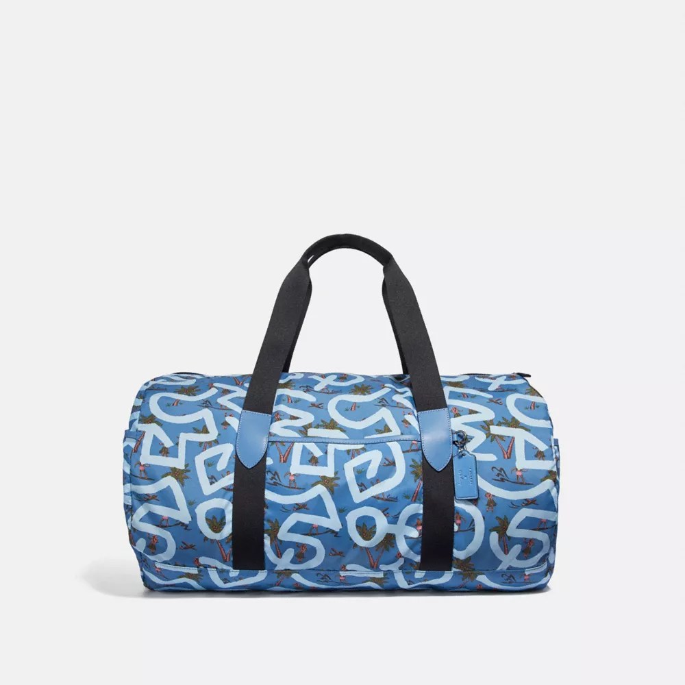 COACH® Outlet Keith Haring Packable Duffle With Hula Dance Print