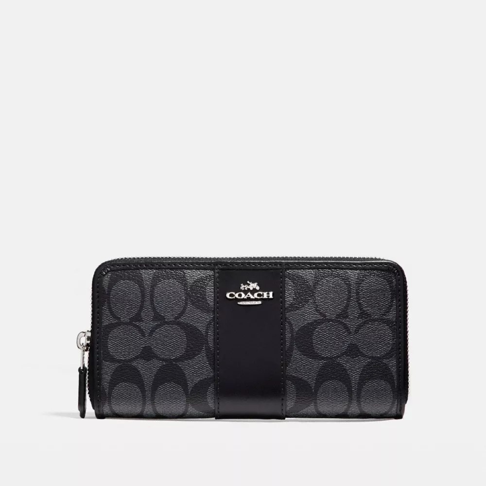 COACH® Outlet Accordion Zip Wallet In Signature Canvas