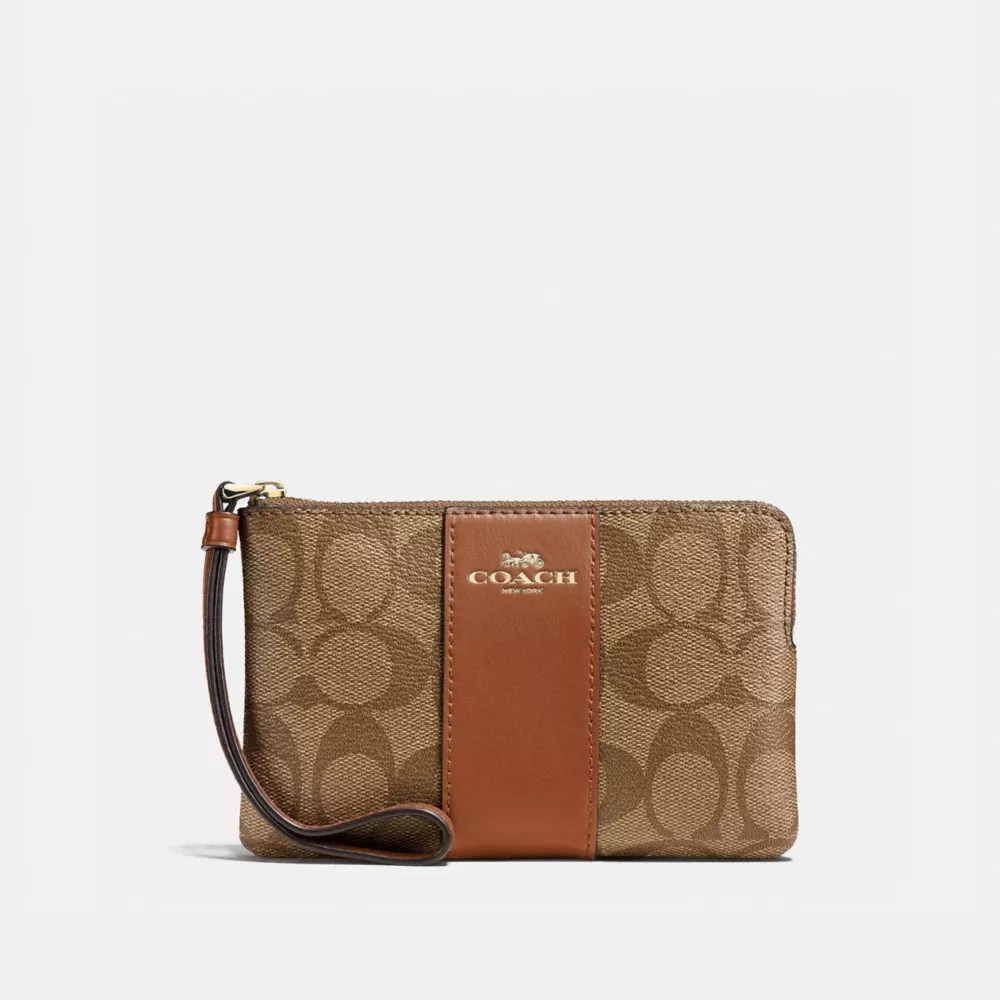 coach canvas wristlet Online Sale