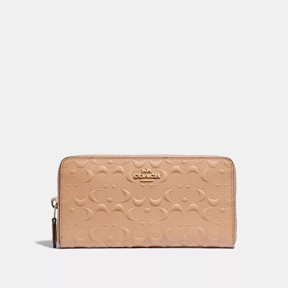 COACH® Outlet Accordion Zip Wallet In Signature Leather