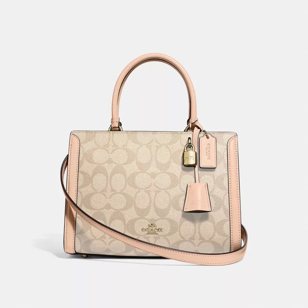 COACH® Outlet Small Zoe Carryall In Signature Canvas