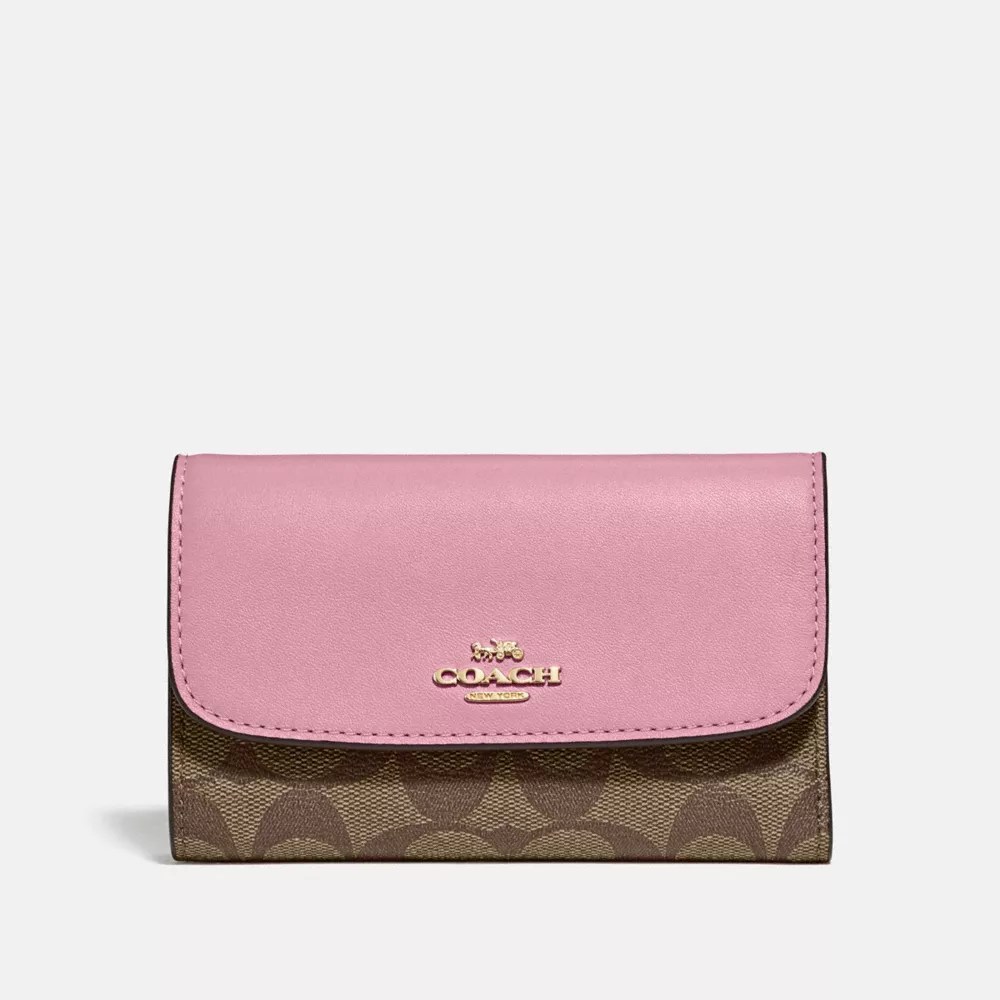COACH® Outlet Medium Envelope Wallet In Colorblock Signature Canvas