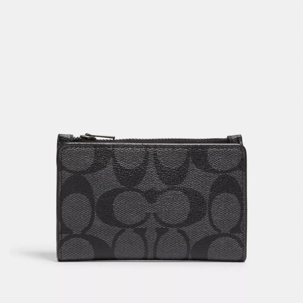 COACH® Slim Bifold Card Wallet In Signature Canvas