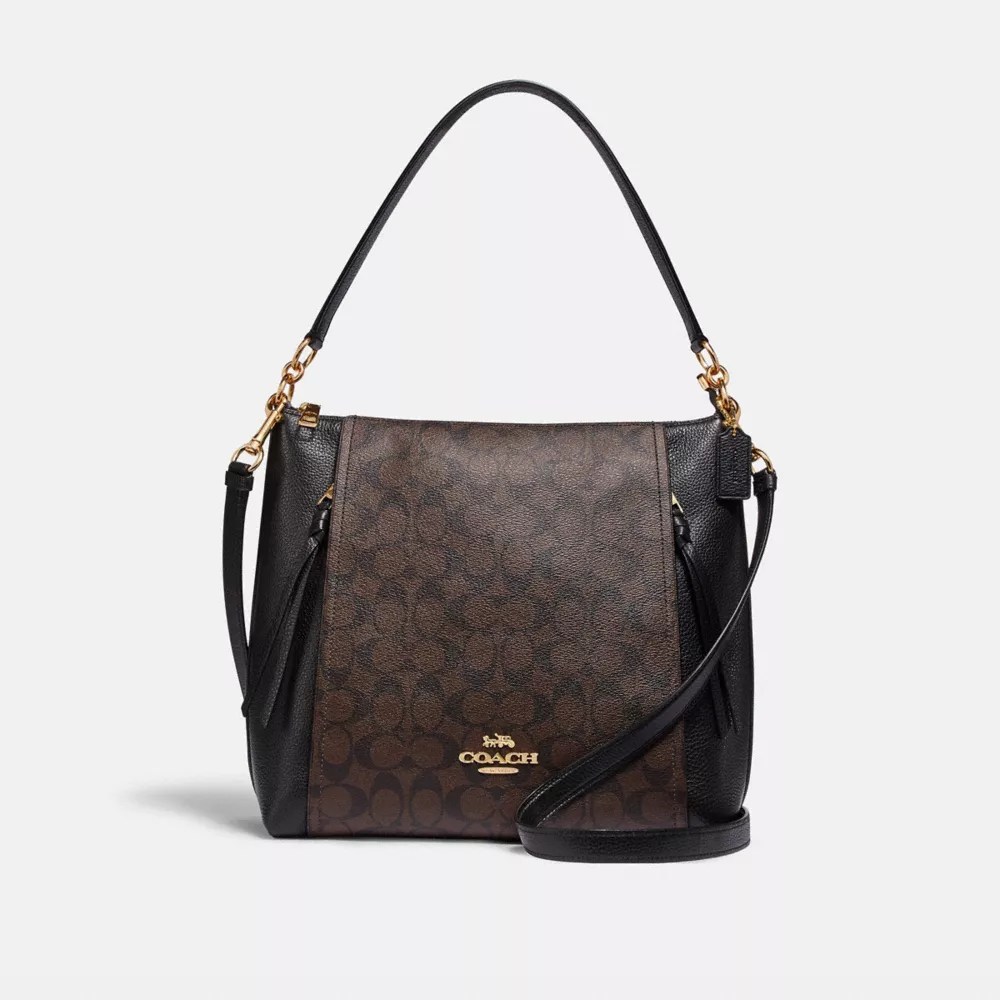 COACH® Outlet Marlon Hobo In Signature Canvas