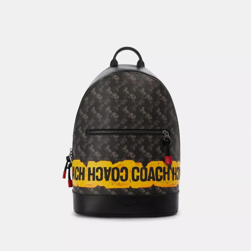 COACH® Outlet West Slim Backpack With Horse And Carriage Print