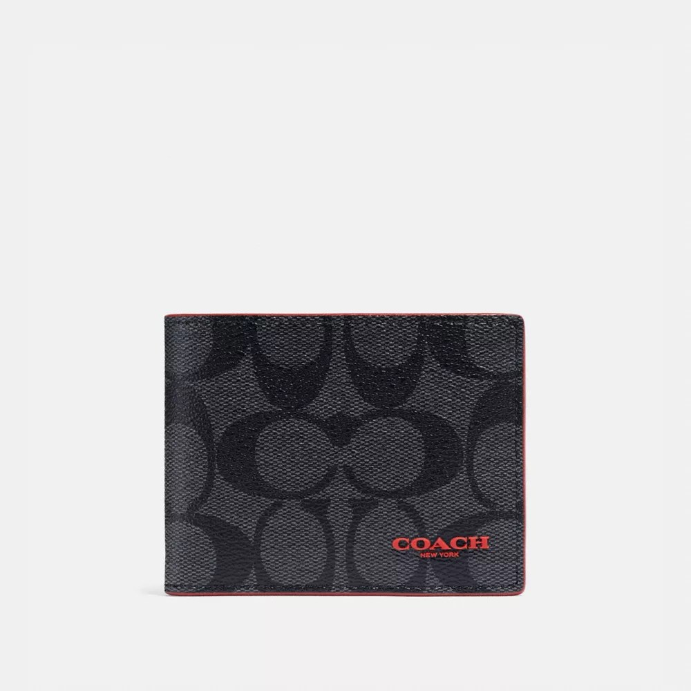 COACH® Outlet Id Billfold Wallet In Signature Canvas