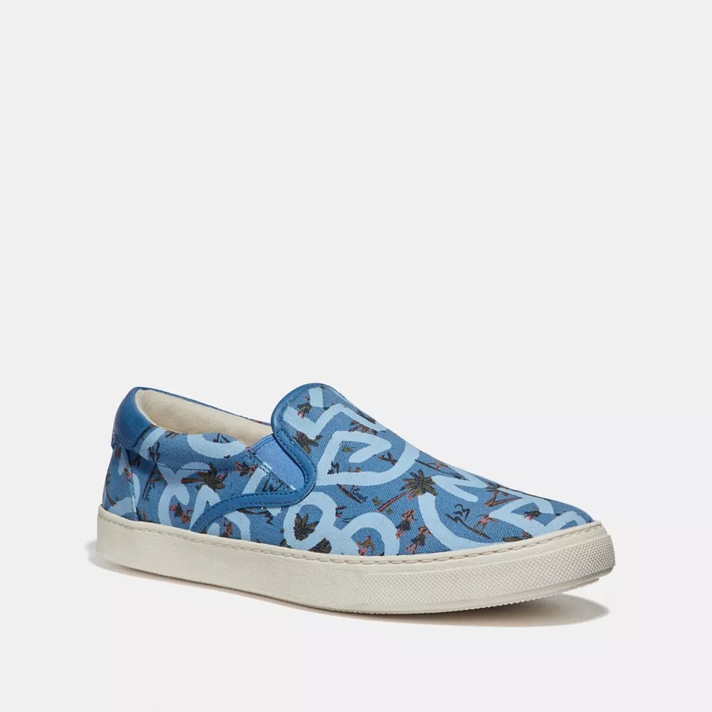COACH® Outlet Keith Haring C117 Slip On Sneaker With Hula Dance Print