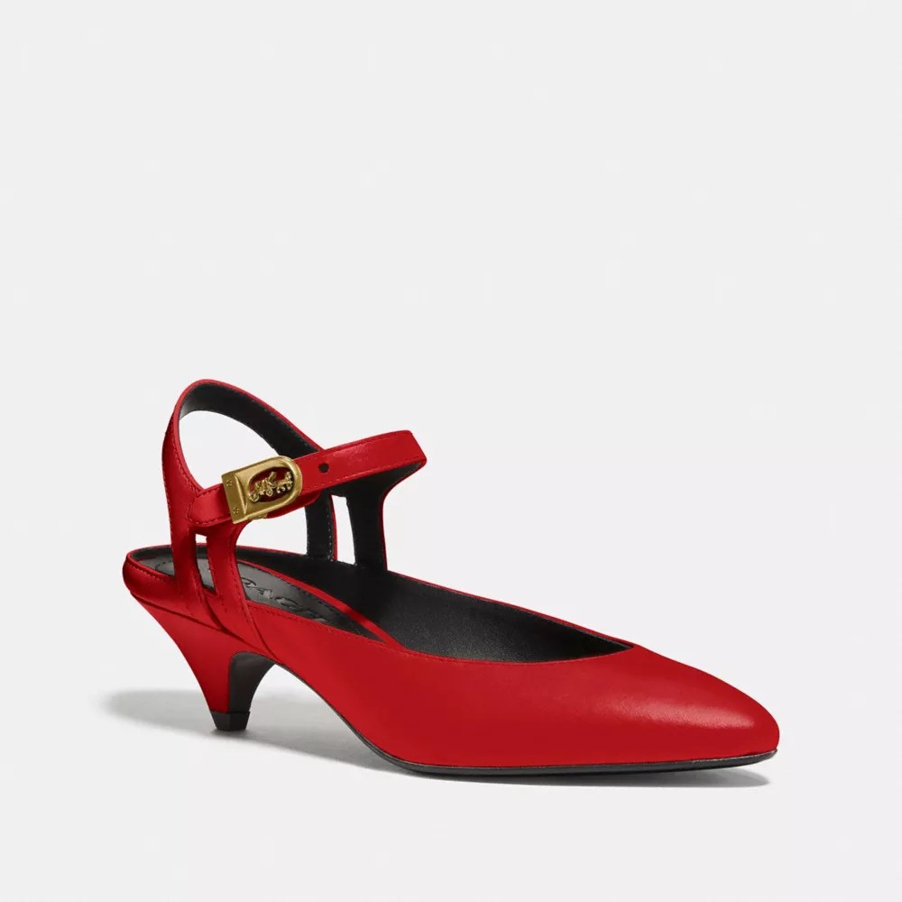 COACH® Ankle Strap Heel