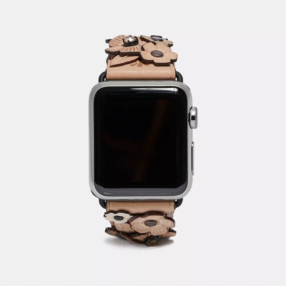 Apple Watch® Strap With Crystal Tea Rose COACH®