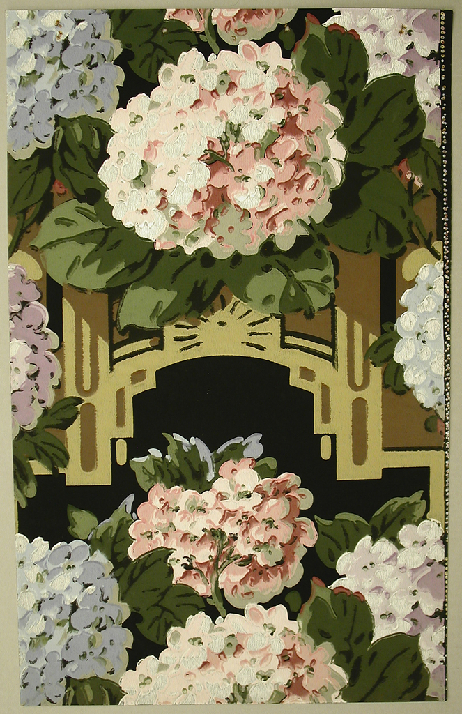 French wallpaper. 192829 Art and craft design, French wallpaper