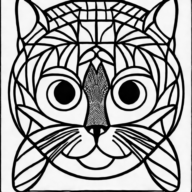 "cat" coloring page COLOR anything