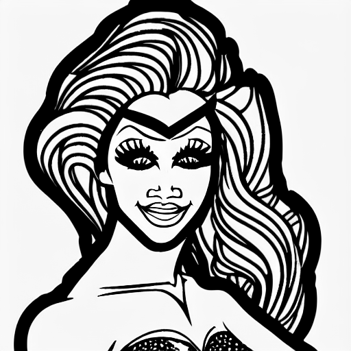 "drag queen" coloring page COLOR anything