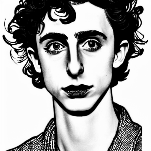 "timothee chalamet" coloring page COLOR anything