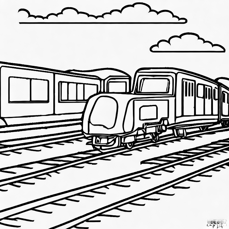 "train" coloring page COLOR anything