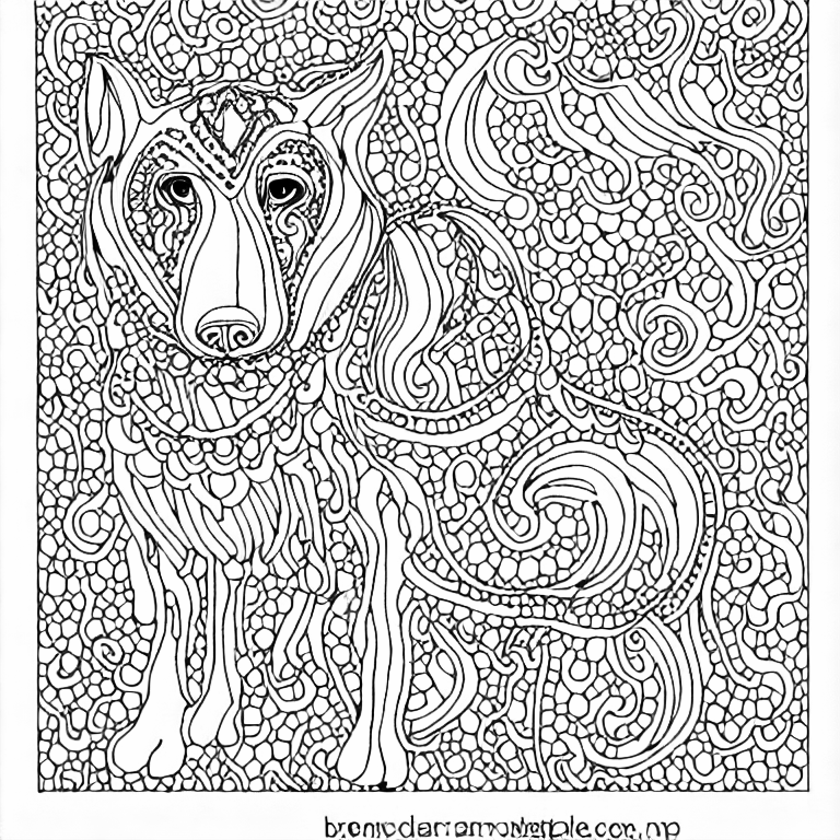 "white dog" coloring page COLOR anything