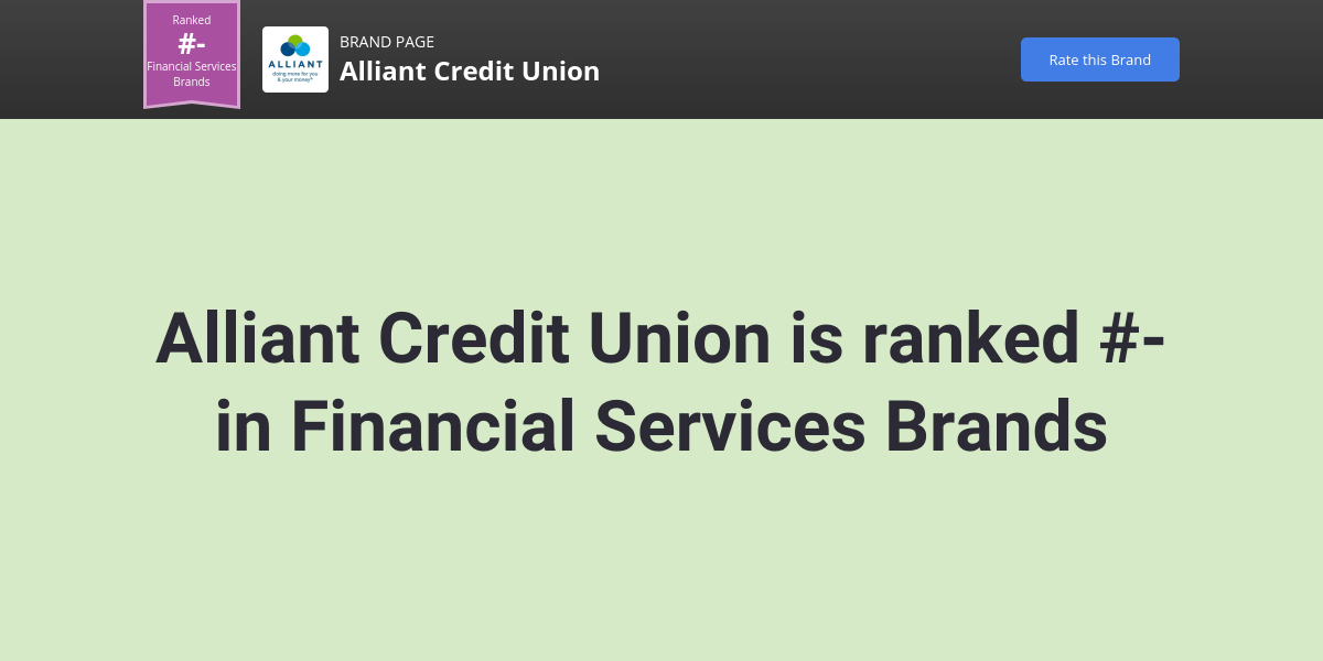Alliant Credit Union NPS & Customer Reviews Comparably