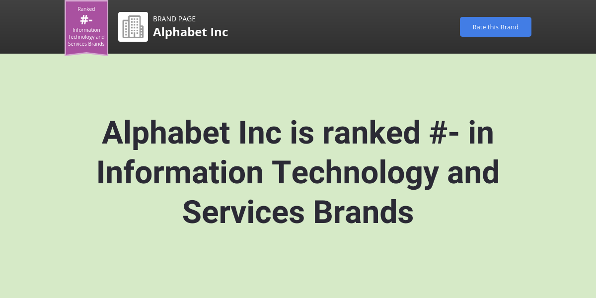 Alphabet Inc NPS & Customer Reviews Comparably